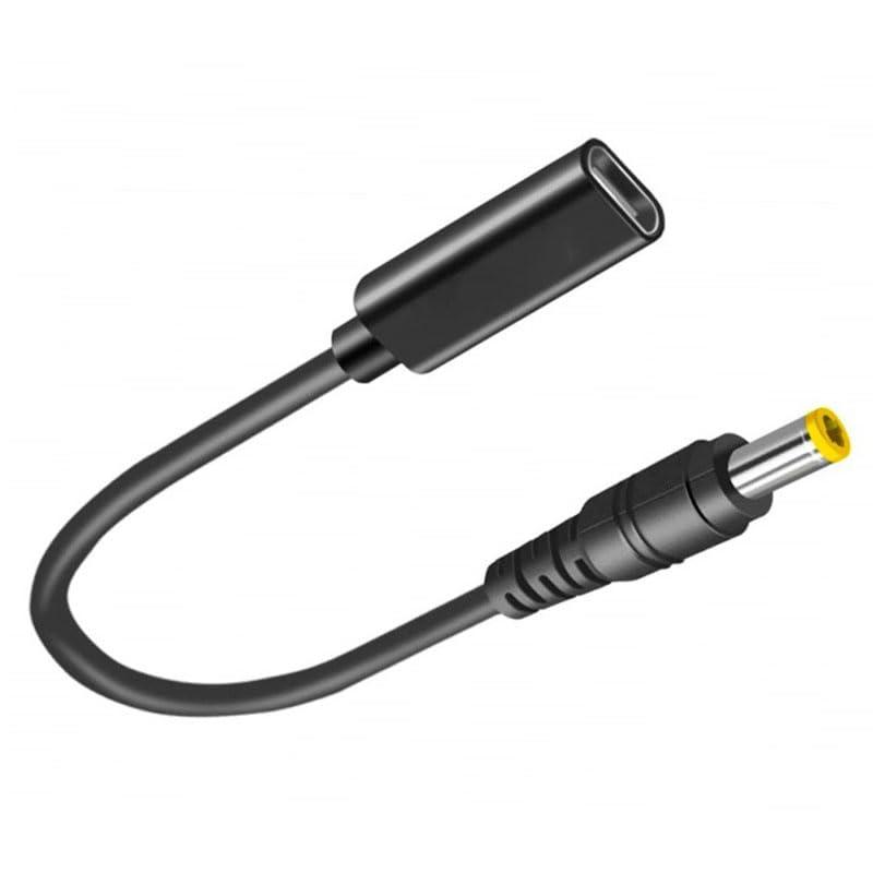 Type C USB-C PD トリガーケーブル 電源プラグ (DC 5.5mm*2.5mm) 急速充電 PD充電変換ケーブル レッツノートパソコン対応充電ケーブル20V 15cm