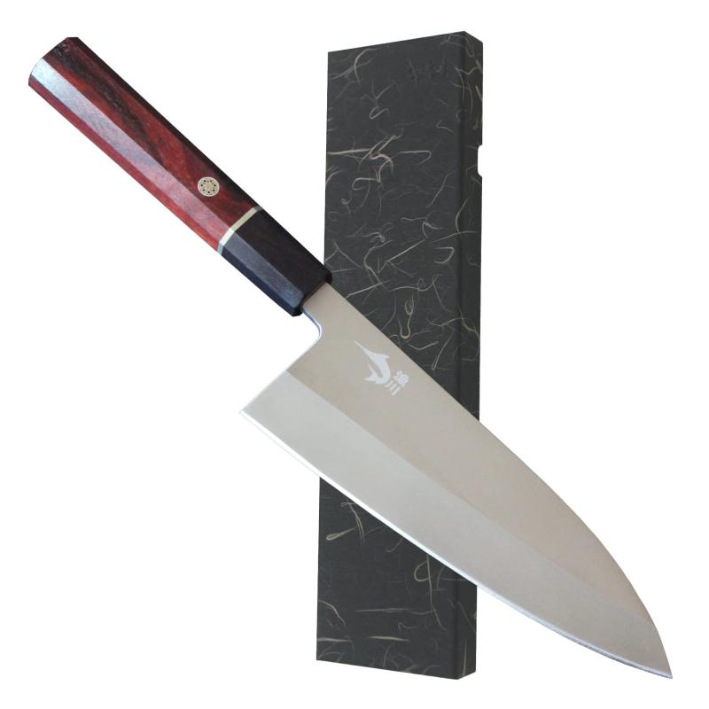 出刃包丁 【6Cr16MoV鋼】 【刃渡180】 【刃厚4.6】 右利き 家庭用 魚 魚介 生魚 切る 捌く