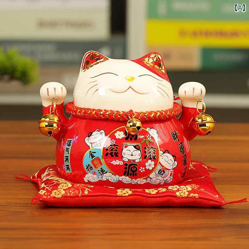 招き猫 ミニ 和風 開店祝い 店舗用 貯金箱 コインバンク インテリア雑貨 置物 オブジェ 縁起物 幸運 開運 新築祝い 引越し祝い プラスチック製 ギフト プレゼント マネキネコ