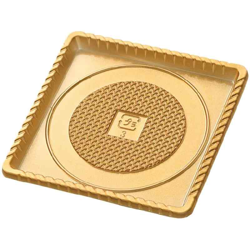 ヘッズ ケーキトレイ 11.2×0.8×11.2cm ゴールド 20枚 無地 3号 食品対応 HEADS M-PCT1(3)