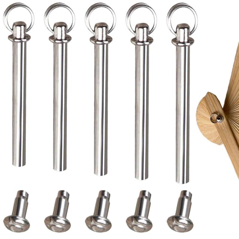 扇子軸リベット 5個セット ファンア