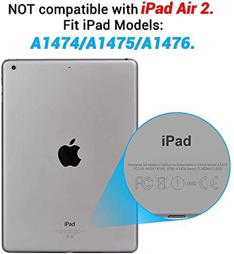 iPad Air 1 2013 9.7インチケース、 ブラック透明スリムシリコンソフトTPUタブレットコンピュータケース、Apple iPad Air 1st Edition 2013、9.7インチモデルA1474/A1475/A1476用(iPad A