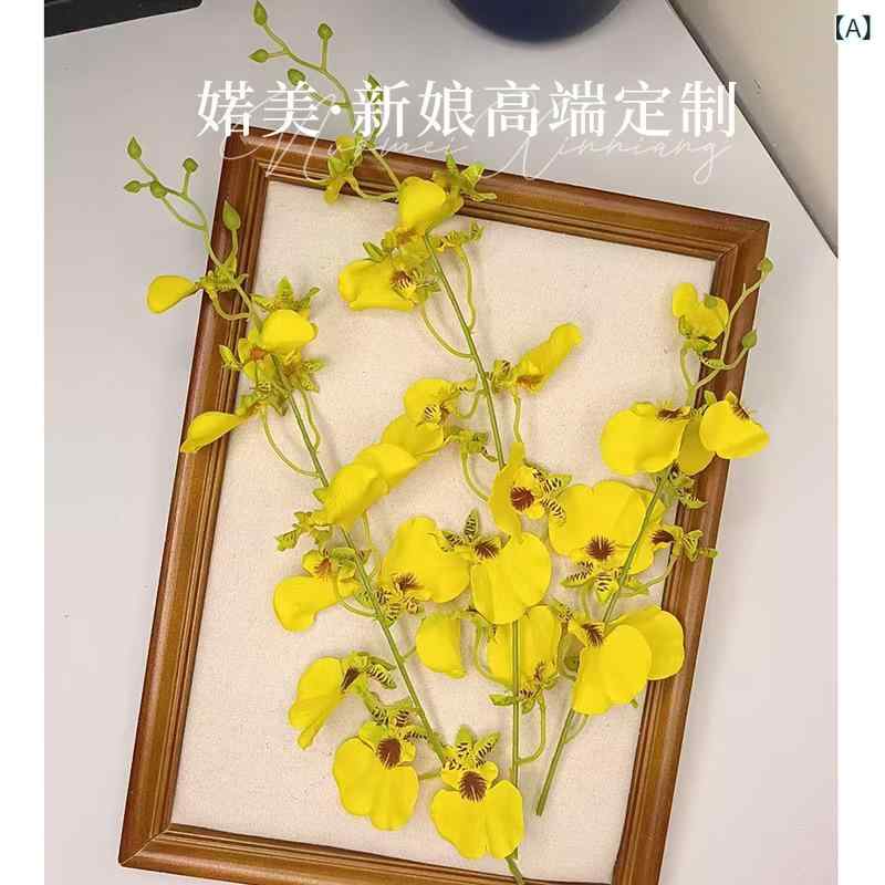 ヘアアクセサリー キッズ 森ガール 夜空 蘭 モチーフ 写真 撮影 道具 ブライダル 髪飾り ヘアピン イエロー ラン セット 金属製 スウィート