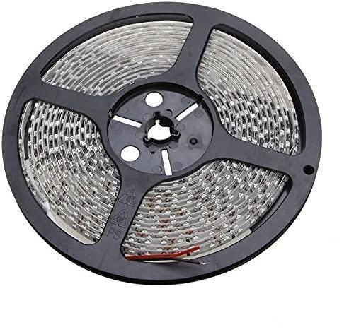 12V超高輝度 5M 600連　LEDテープ　防水　切断可能　　白ベース/LEDブルー 正面発光