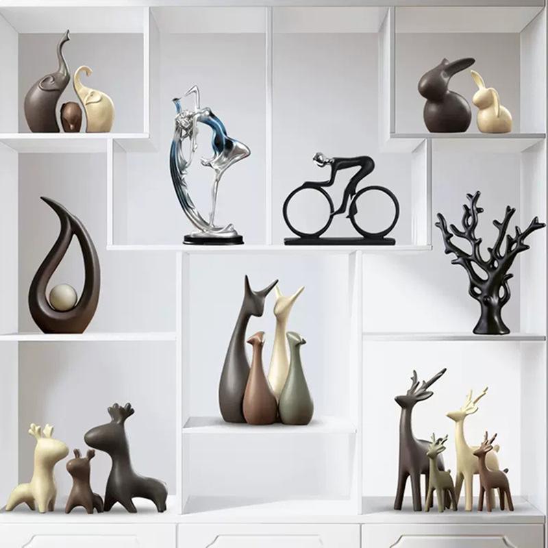 置き物 インテリア雑貨 北欧風 陶器製 オブジェ リビング 玄関 テレビ台 ワイン棚 飾り デコレーション..