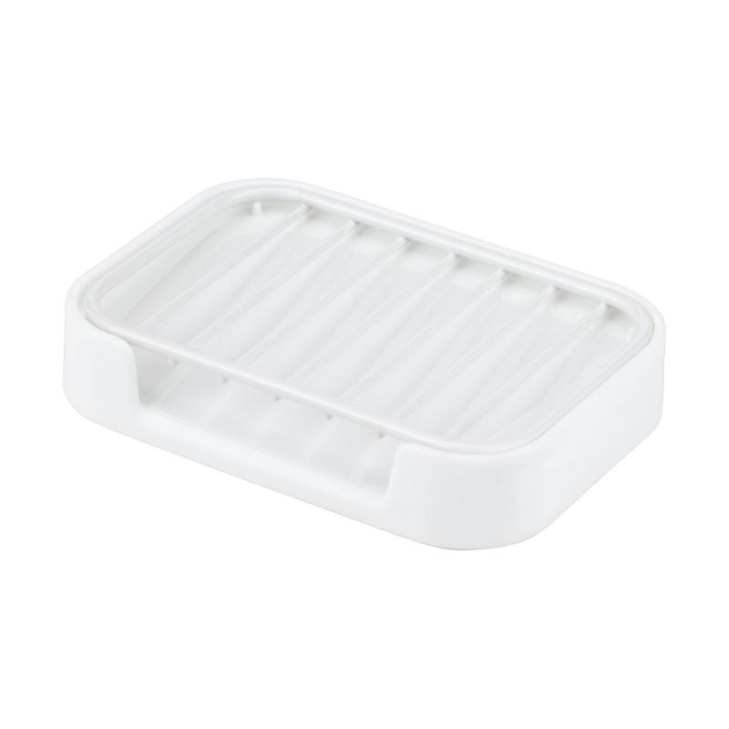 レック(LEC) Wコート 石けん皿 水切りトレー付き ( ソープディッシュ )