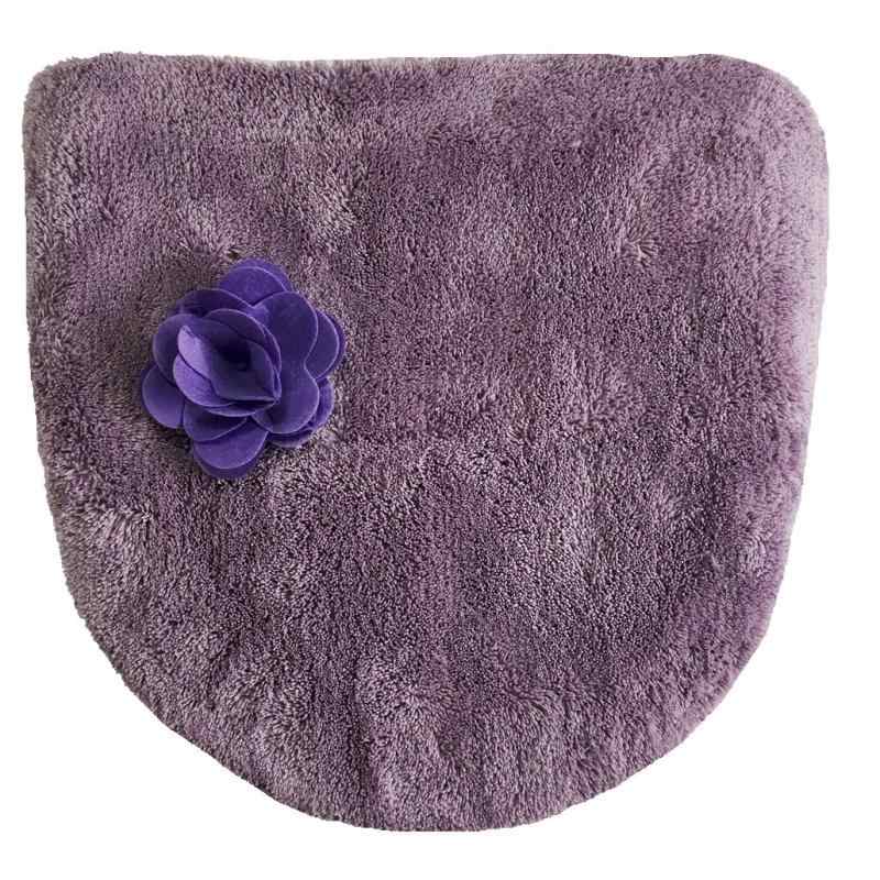 センコー(Senko) S.D.S ローズ 薔薇モチーフ付き トイレ ふたカバー 洗浄用 バイオレット 88275