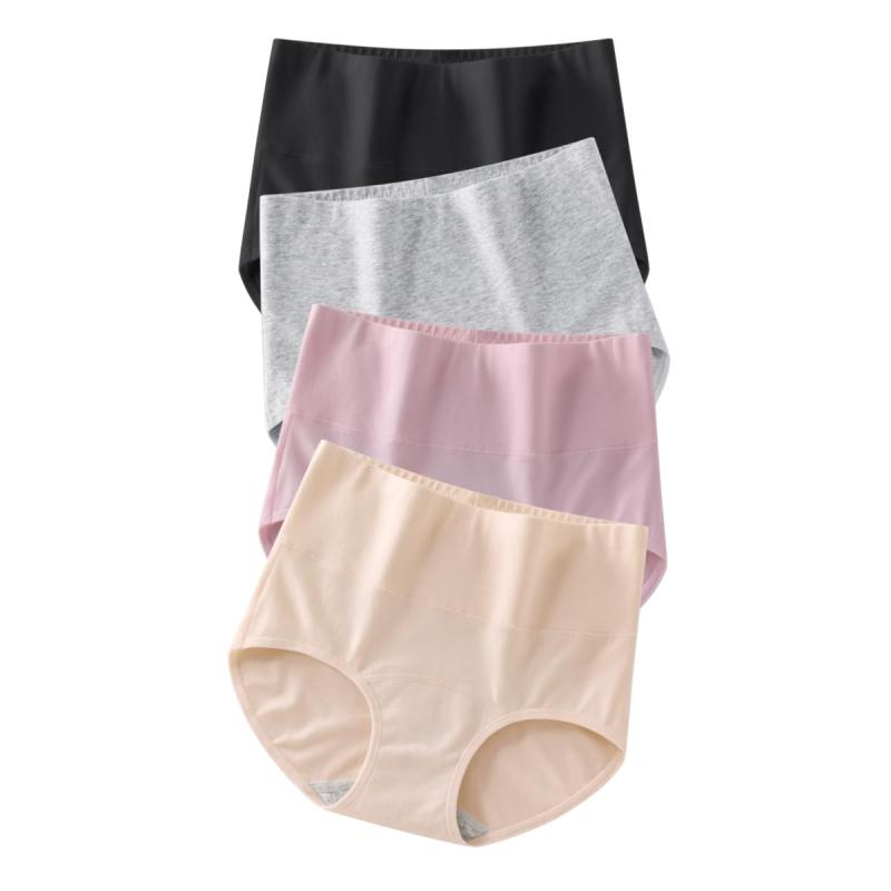 [] ショーツ レディース パンツ 綿 深ばき 締め付けない すっぽり履き心地 吸汗 通気 大きいサイズ 美尻効果