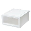 天馬 収納ボックス フィッツケースアドバンス 幅45×奥行55×高さ25cm クローゼット 収納ケース たわみにくい 衣装ケース 日本製 再生材配合 サステナブル 色 ホワイトクリア 55-45M|詳細画像