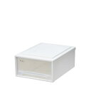 天馬 収納ボックス フィッツケース 小物収納 幅31.6×奥行41×高さ17.2cm 収納ケース たわみにくい 小物入れ 衣装ケース【色 ホワイトクリア】 【41-31】(3)