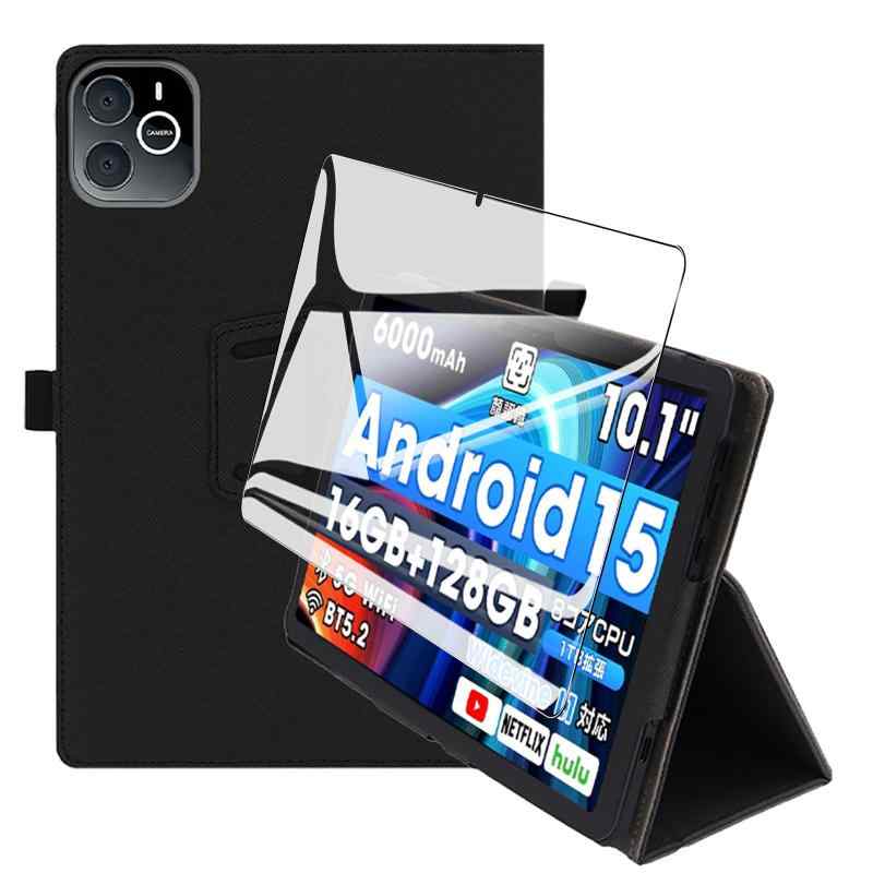 For Wpawa 10-A ケース フィルム セット Wpawa 10-A タブレット 10.1インチ 用 保護ケース ガラスフィ..