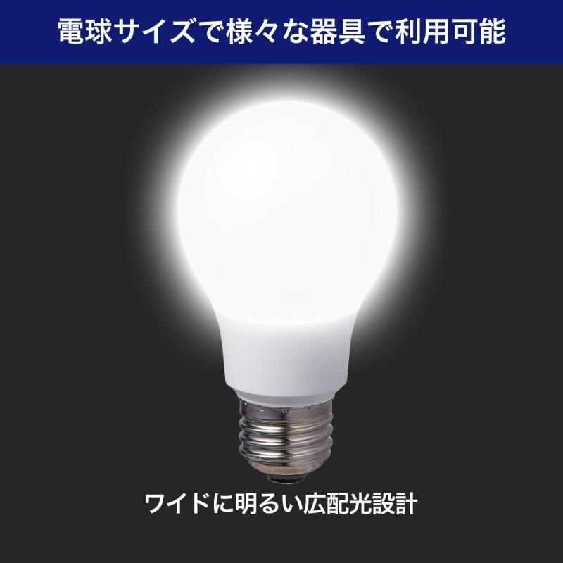 エルパ LED電球 2個セット 電球形 A形 広配光 口金E26 60W形 昼光色 LDA7D-G-G5103-2P