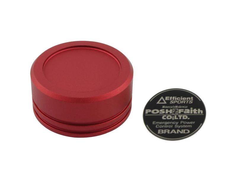 ポッシュフェイス(POSH FAITH) バイク用品 マスターシリンダーキャップ NIIN(ニッシン)外径 Φ38mm GSPEED(ゲイルスピード)GS15・GS15SR 用 マットレッド 500154-22