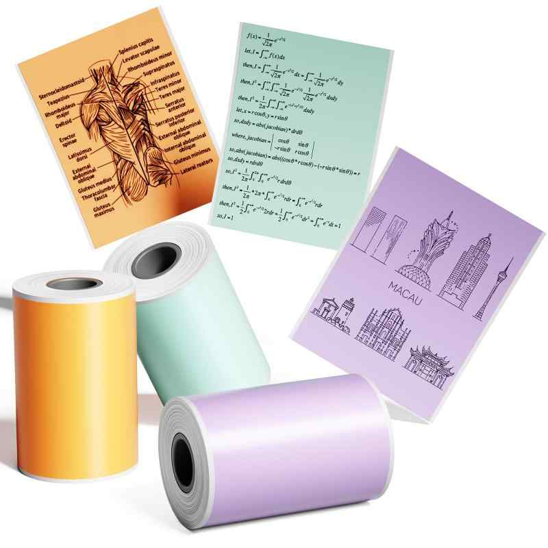 感熱紙 純正 T02 M02X M02L対応 感熱ロール紙 カラー