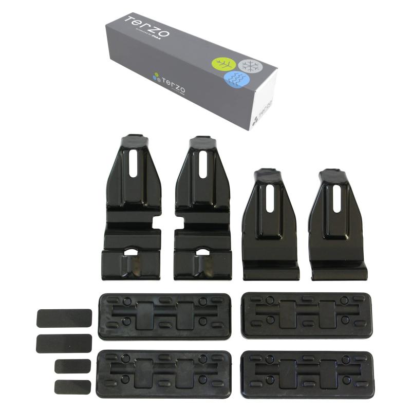 Terzo テルッツォ (by PIAA) ルーフキャリア ベースキャリア ホルダー 4個入 ブラック トヨタ ノア ヴォクシー エスクァイア ZRR8# ZWR8# EH410(2)