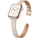コンパチブル Apple Watch バンド 本革 レディース スリム アップルウォッチ バンドSeries 10/9/8/7/6/5/4/3/2/1/SE レ...