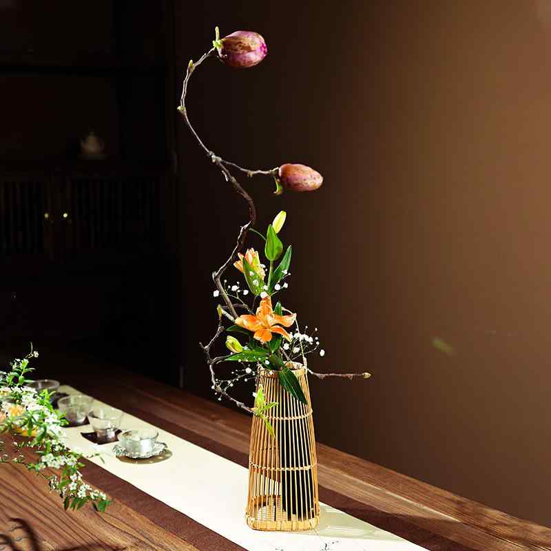 楽天市場】竹かご（花瓶｜インテリア小物・置物）：インテリア
