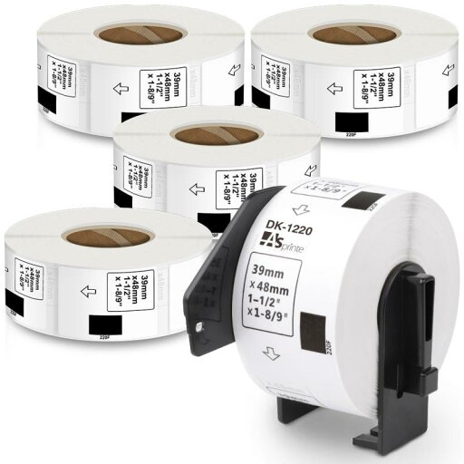 食品表示用ラベル 39mm x 48mm 620枚/巻 DK-1220 DK 1220 感熱ステッカー紙 ラベルプリンター QL-800 QL-820NWB QL-700 QL-550 QL-720NW QL-650TD 5ロールセット、ブラザーBrot 食品表示用ラベル 39mm x 48mm 620枚/巻 DK-1220 DK 1220 感熱ステッカー紙 ラベルプリンター QL-800 QL-820NWB QL-700 QL-550 QL-720NW QL-650TD 5ロールセット、ブラザーBrot