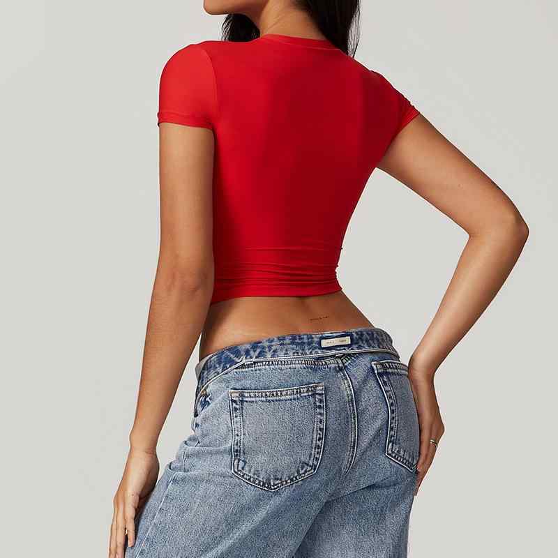 Tシャツ レディース スポーツウェア 半袖 ヨガ フィットネス ランニング ジム トレーニング ピラティス タイトフィット 吸湿速乾 ストレッチ ナイロン トップス カジュアル 無地