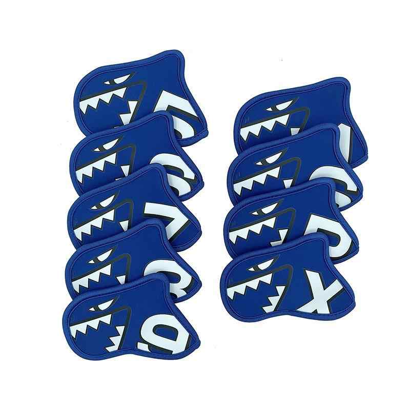 ゴルフ アイアンカバー 9個セット ヘッドカバー カラフル ゴルフ用品 ゴルフアクセサリー