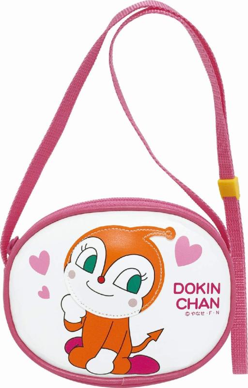 伊藤産業 日本製 ふっくら ポシェット ドキンちゃん 幼児用 15.5×12×3.5cm それいけアンパンマン