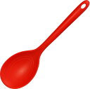 ワールドクリエイト(WORLD TE) クッキングスプーン ダークレッド ViV 抗菌 シリコーンキッチンシリーズ 60048 26.5cm