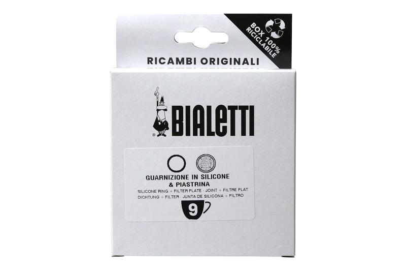 Bialetti (ビアレッティ) 純正スペアパーツ モカエキスプレス 9カップ パッキン&amp;フィルター 純正交換パーツ