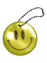Glimmis グリミス Happy Face イエロー YL 北欧 リフレクター 反射 キーホルダー 再帰性反射素材 1個 (x 1)