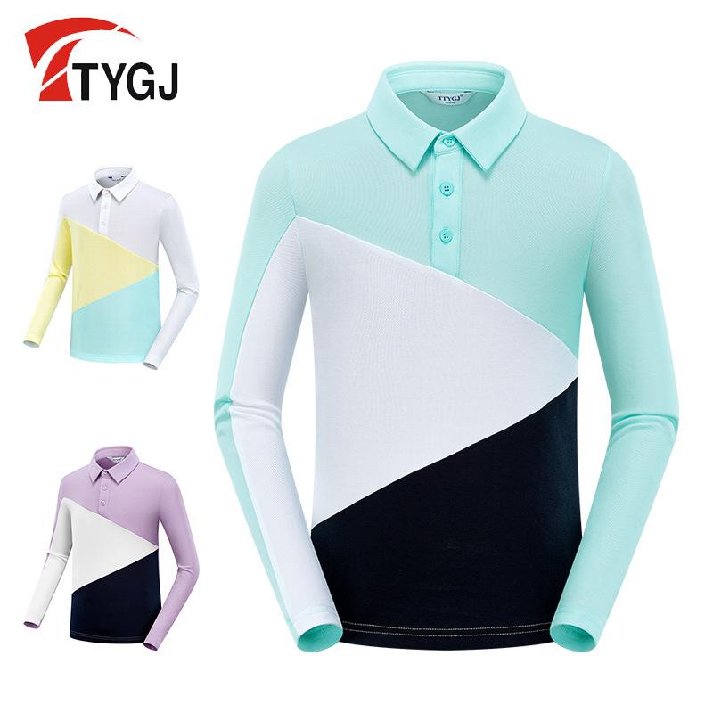 長袖Tシャツ ロンT トップス キッズ ジュニア 子供 男の子 女の子 男女兼用 ゴルフ スポーツウェア 練..