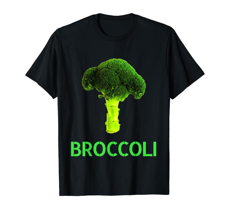 ブロッコリー 写真 &amp; 文字（大）BROCCOLI LARGE PH &amp; TEXT Tシャツ