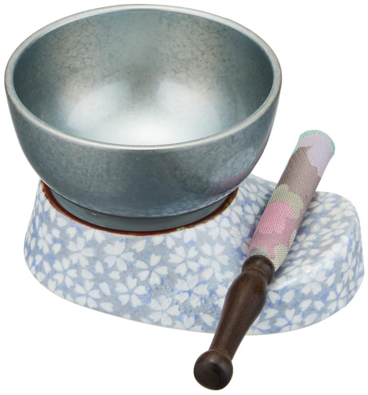 サンメニー ミニ おりん セット 本格 有田焼 2.5寸 日本製 りん 仏壇りん 現代 仏具 小さい 可愛い 鈴..