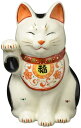 陶彩万福唐草招き猫(右手上げ・大) AM-Y7439