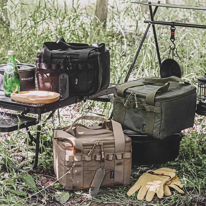 アウトドア 調理器具 収納バッグ 多機能 ダッチオーブン 鍋 食器 ポリエステル ギアケース キャンプ 旅..