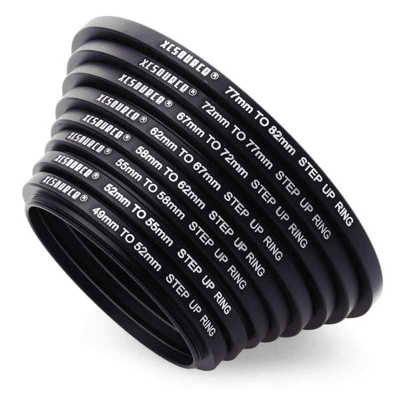 16枚アダプタリングセット ステップアップリング 8枚 ＋ ステップダウンリング 8枚 フィルターアダプター 49-82mm 82-49mm DC147