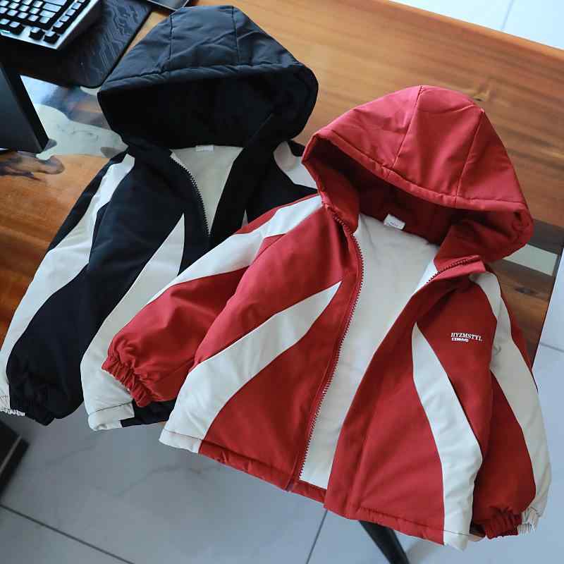 ベビーアウター 男の子 女の子 中綿コート 裏起毛 フード付き 厚手 防寒 ジャケット 秋冬 子供服 男女..