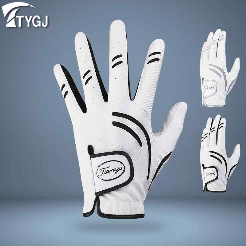 ゴルフグローブ メンズ 男性用 左手用 片手用 通気速乾性 耐摩耗性 グリップ力 滑り止め ウェーブ柄 PU..