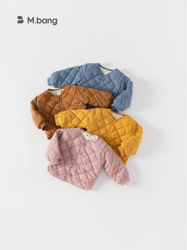 キッズ 男女兼用 子供用 中綿ジャケット コート 秋冬 裏起毛 厚手 防寒 保温 アウター カジュアル 通園..