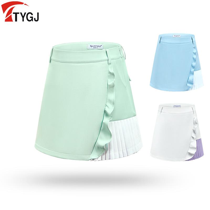 ゴルフ レディース ショート丈 ミニスカート プリーツ Aライン インナーパンツ付き 透け防止 スタイル..