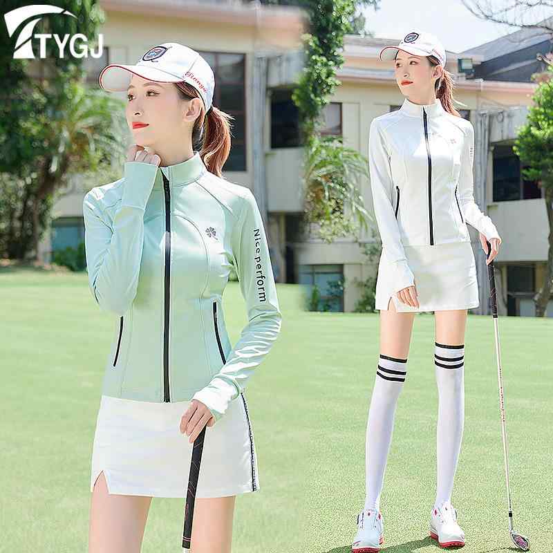 ゴルフウェア レディース 長袖ジャケット スポーツアウター 速乾 吸湿 防風 UVカット スタイルアップ ..