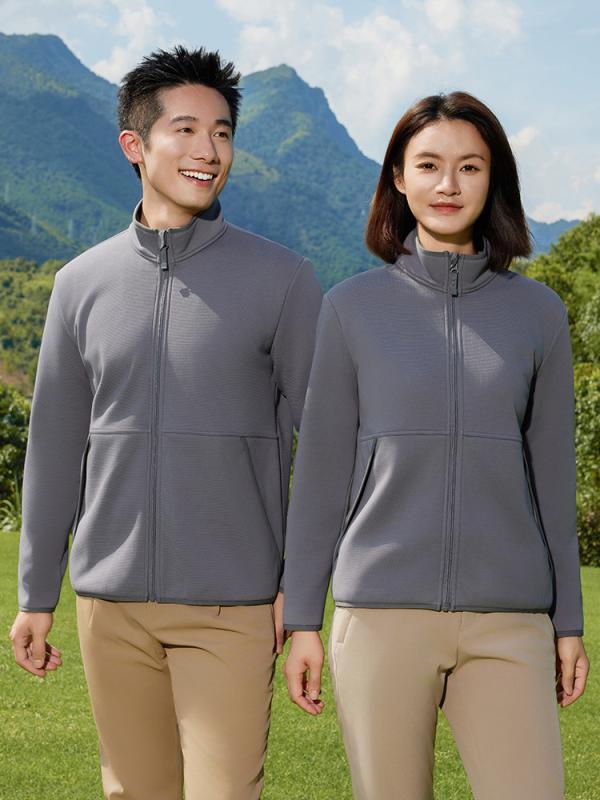 ゴルフ ジャケット ユニセックス 秋冬 スタンドカラー 裏起毛 保温 暖かい 切り替え ジップアップ 長袖..