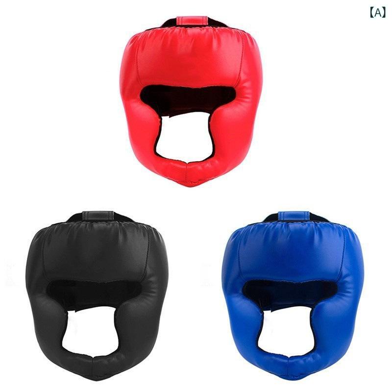 格闘技 ヘッドギア 子供用 大人用 ボクシング ムエタイ サンダ 練習 トレーニング フルフェイス 顔面保護 フェイスガード
