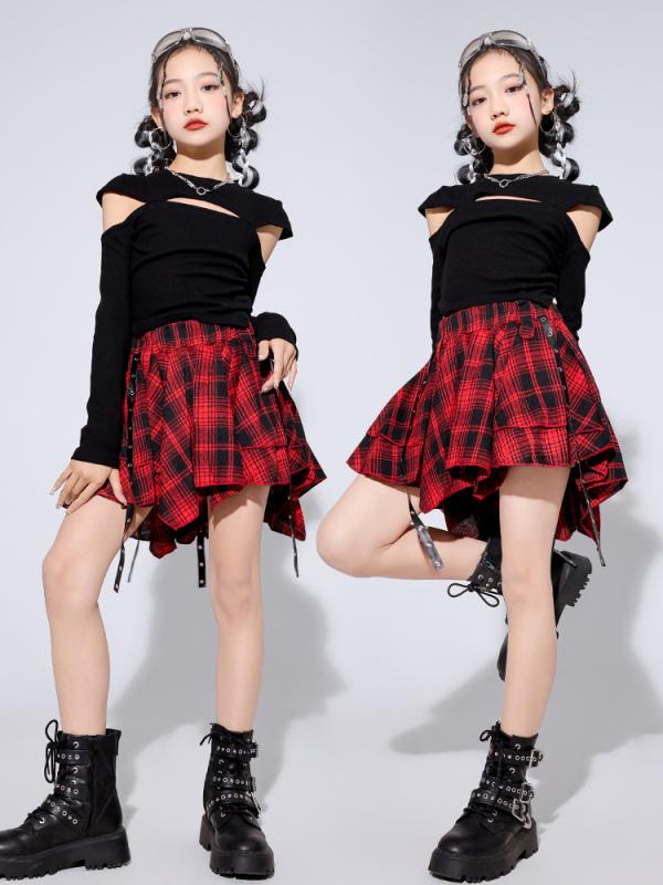 キッズ ダンス衣装 女の子 ジャズダンス ストリートダンス 発表会 舞台 ステージ衣装 パフォーマンス ..