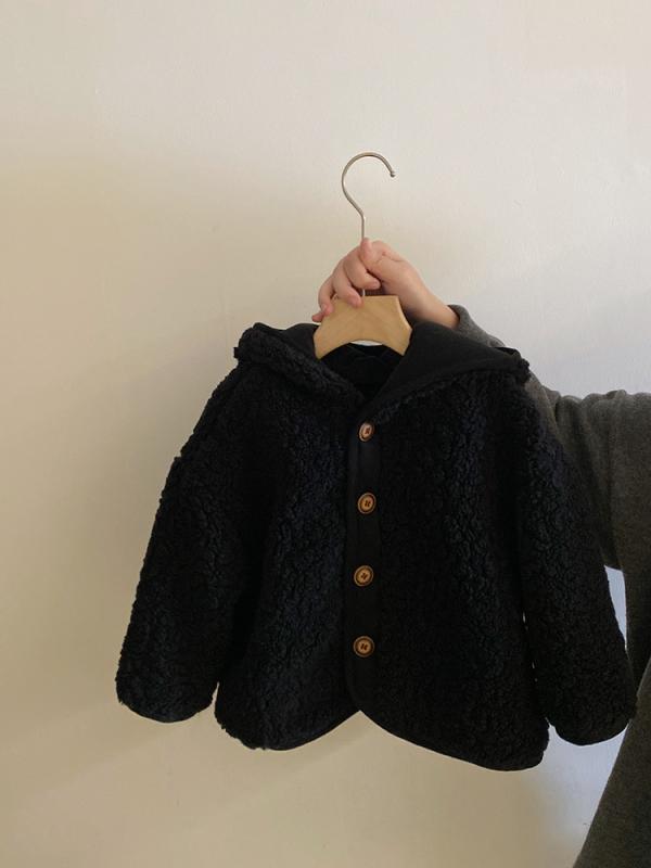 アウター キッズ 女の子 韓国風 カジュアル 秋冬 裏起毛 フード付き ボアブルゾン もこもこ 暖かい 防..