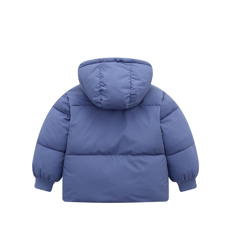 子供用綿入りジャケット キッズ 厚手 フード付き 男女兼用 中綿 コート アウター 男の子 女の子 幼児 ..