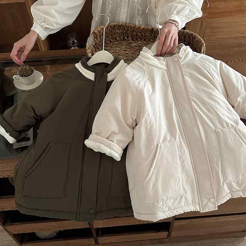 ベビー服 アウター 子供 加絨 ジャンパー ジャケット 秋冬 中綿 コート 男の子 女の子 裏起毛 厚手 防..