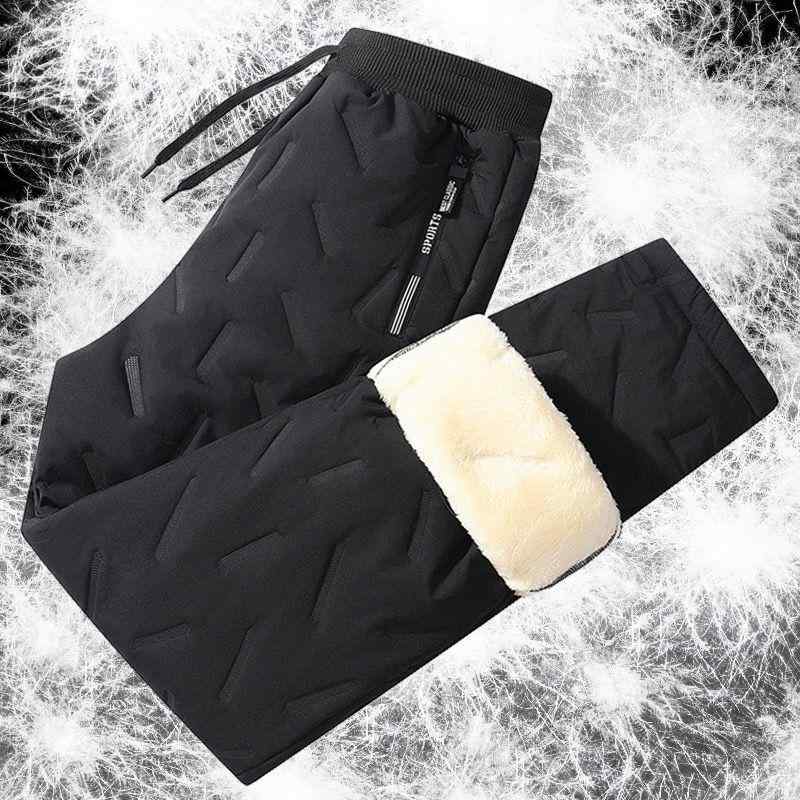 パンツ メンズ 男性用 ボトムス ズボン 秋冬 冬用 シープボア 綿 コットン ポリエステル 裏起毛 厚手 ..