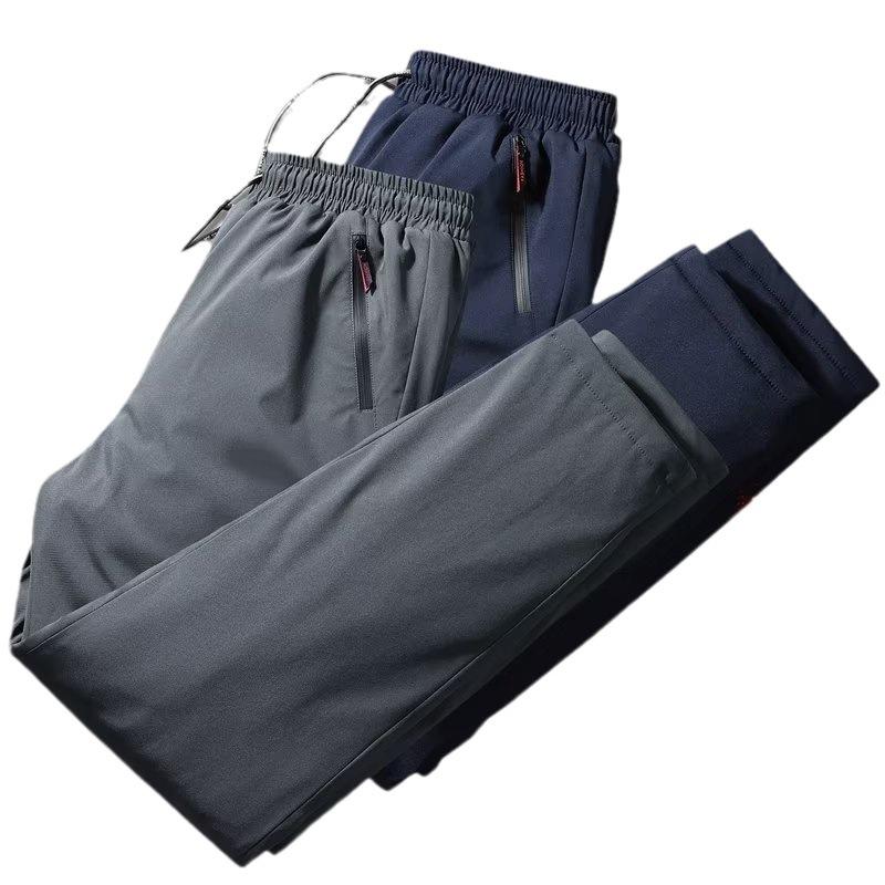 パンツ メンズ 裏起毛 厚手 中綿 ロングパンツ 大きいサイズ ゆったり ルーズフィット 保温 防寒 防風 ..