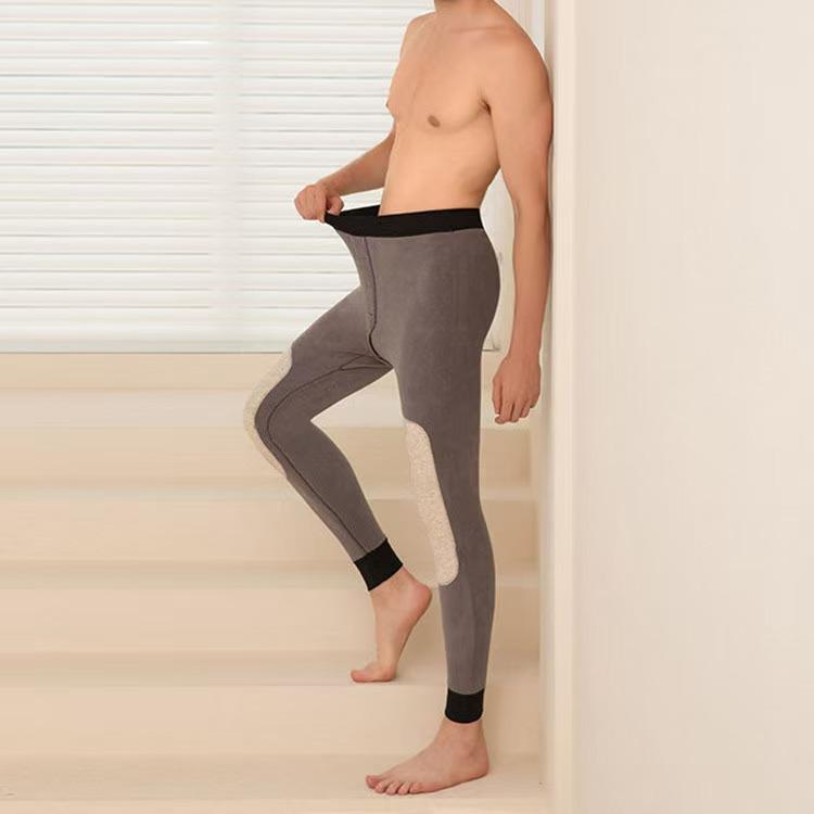 メンズ レギンス 男性用 裏起毛 厚手 保温 あったか 大きいサイズ ゆったり ルーズフィット 秋冬 膝ま..
