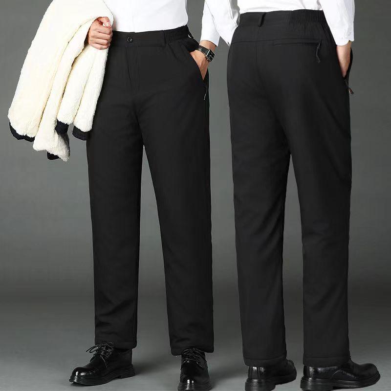 パンツ メンズ 男性用 中高年 パパ向け 秋冬 超厚手 防寒 保温 あったか 裏起毛 シープボア 中綿入り ..