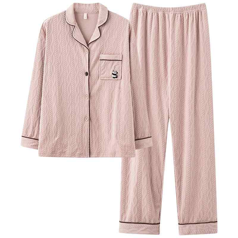 パジャマ レディース 秋冬 セットアップ 珊瑚 フリース 厚手 あったか 保温 長袖 長ズボン 部屋着 ルームウェア 綿 上下セット かわいい 襟付き M L XL XXL XXXL